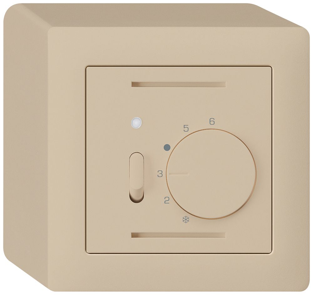 AP-Raumthermostat kallysto beige mit Schalter