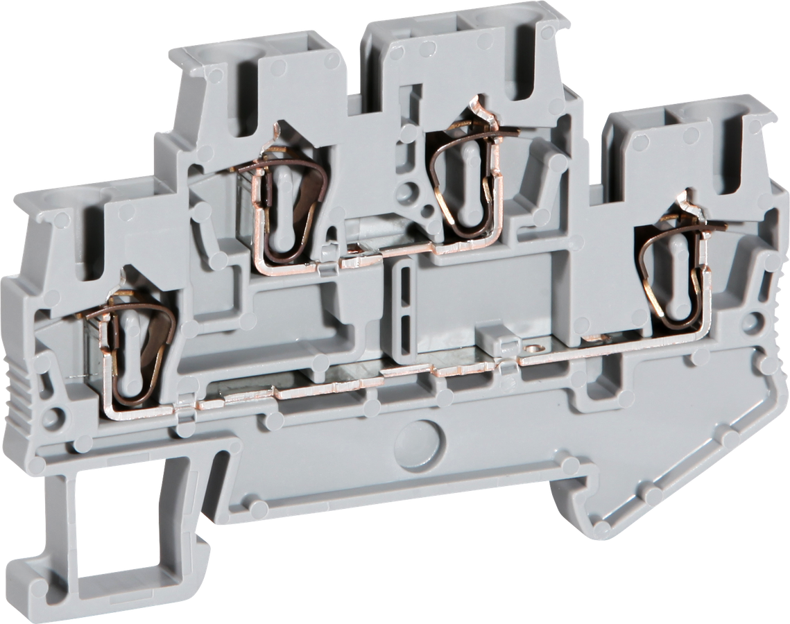 Reihenklemme 0.08…4mm² Zugfederanschluss grau