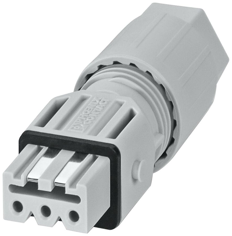 Connettore a presa QUICKON QPD STAK 3LPE 1.5mm² Ø13mm con dado grigio