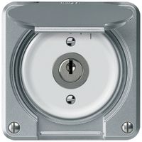 Schlüsselschwenktaster robusto 2P 2NO 20A 250V 86×86mm Aluminium