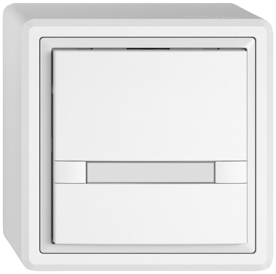 AP-Universaltaster EDIZIO.liv UNI SNAPFIX® o.LED 1× 2-Tbed.Pap.ws