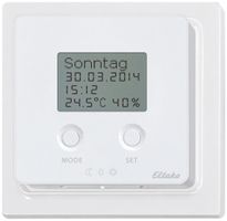 Termo-/igrostato orologio AP Eltako FUTH65D RF, bianco puro