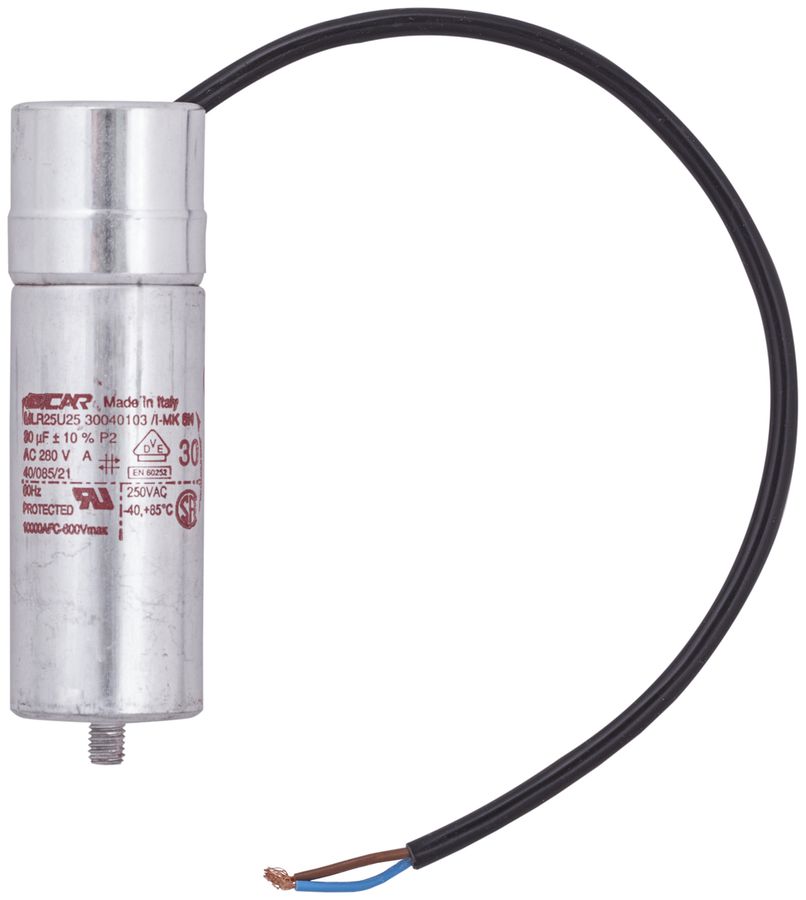 Condensatore ICAR MLR25U2530040103/I-C 30µF 400V per avviamento Ø40×103mm