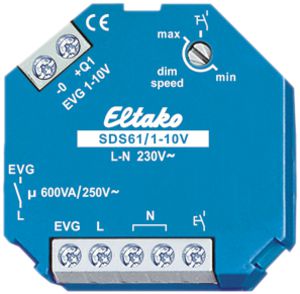 EB-Ferndimmer Eltako SDS61/1…10V, 600VA 1S für EVG