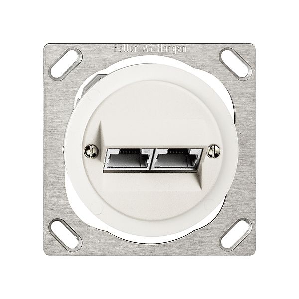 EB-Anschlussdose JK 2×RJ45 getrennt, weiss