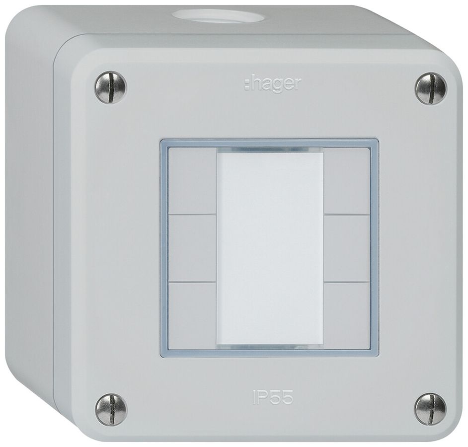 AP-Taster robusto Q KNX 6× s/e-link hellgrau