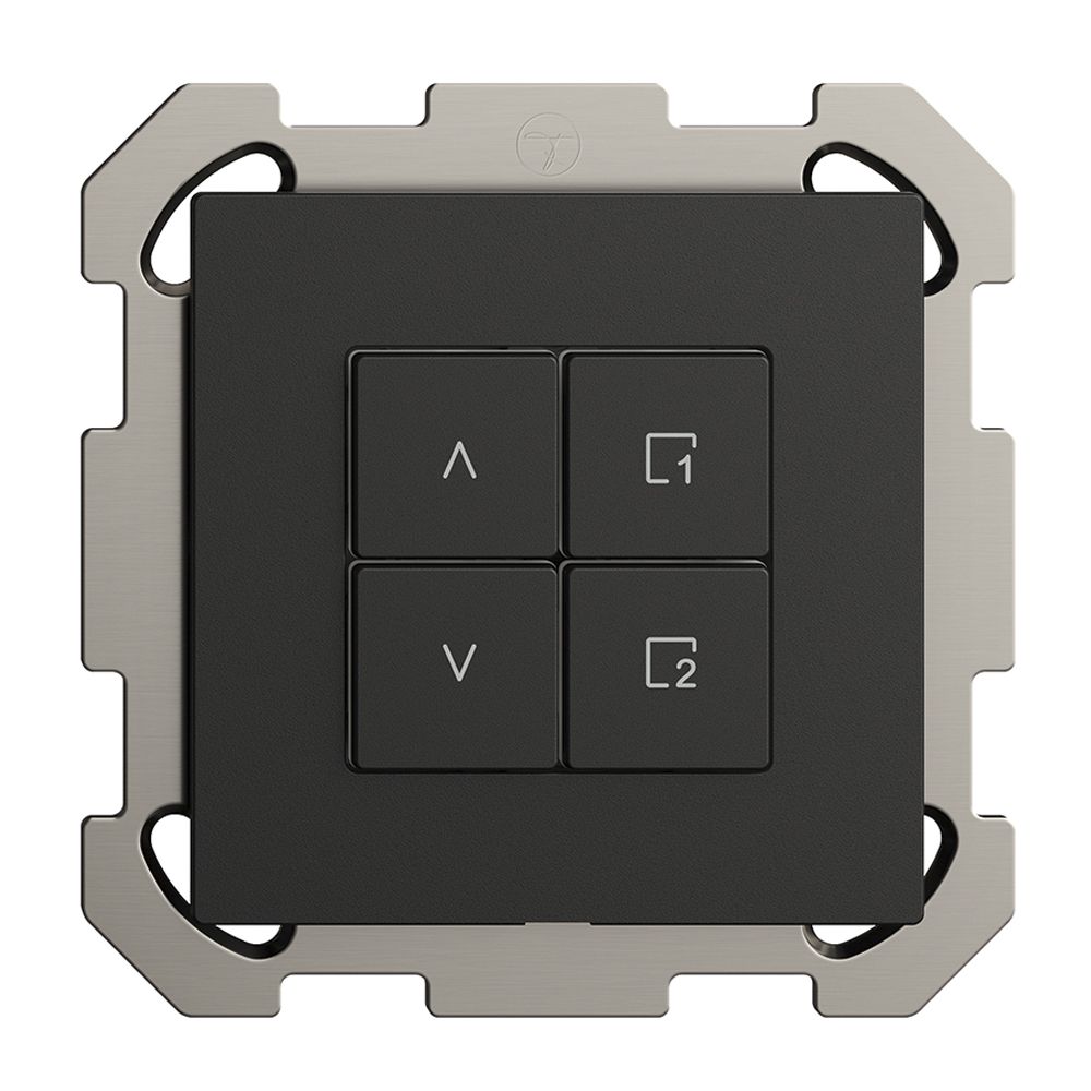 Interrupteur stores ENC 1K/4T scène Edue Wiser noir