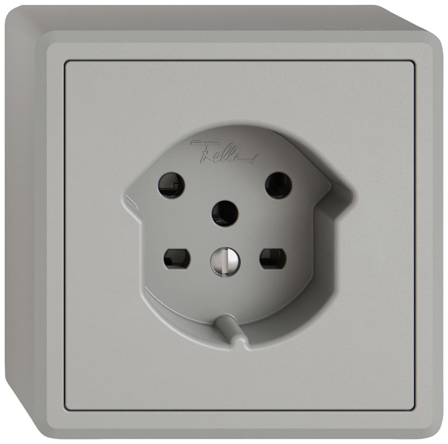 AP-Steckdose EDIZIO.liv SNAPFIX® 1×T15 hgu