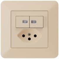 UP-Leuchtkombination 2×A-R/1P+T13 kallysto.trend beige 2 Linsen