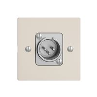 Anschlussdose XLR mit Stecker EDIZIOdue crema