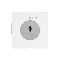 Schwenktaster EDIZIO.liv SNAPFIX® 0<-1/2P mit Schloss & 2 Schlüsseln ws