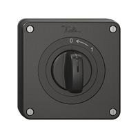 NUP-Schwenktaster NEVO, mit Drehgriff, KS, 0 <- 1, schwarz