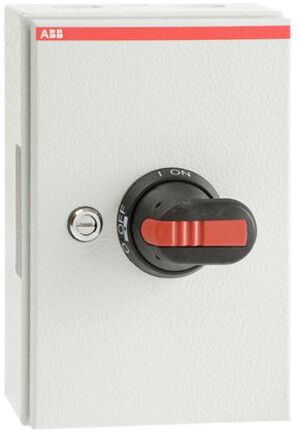 Interrutorre di sicurezza AP ABB 4-poli 63 A 400V grigio chiaro/nero