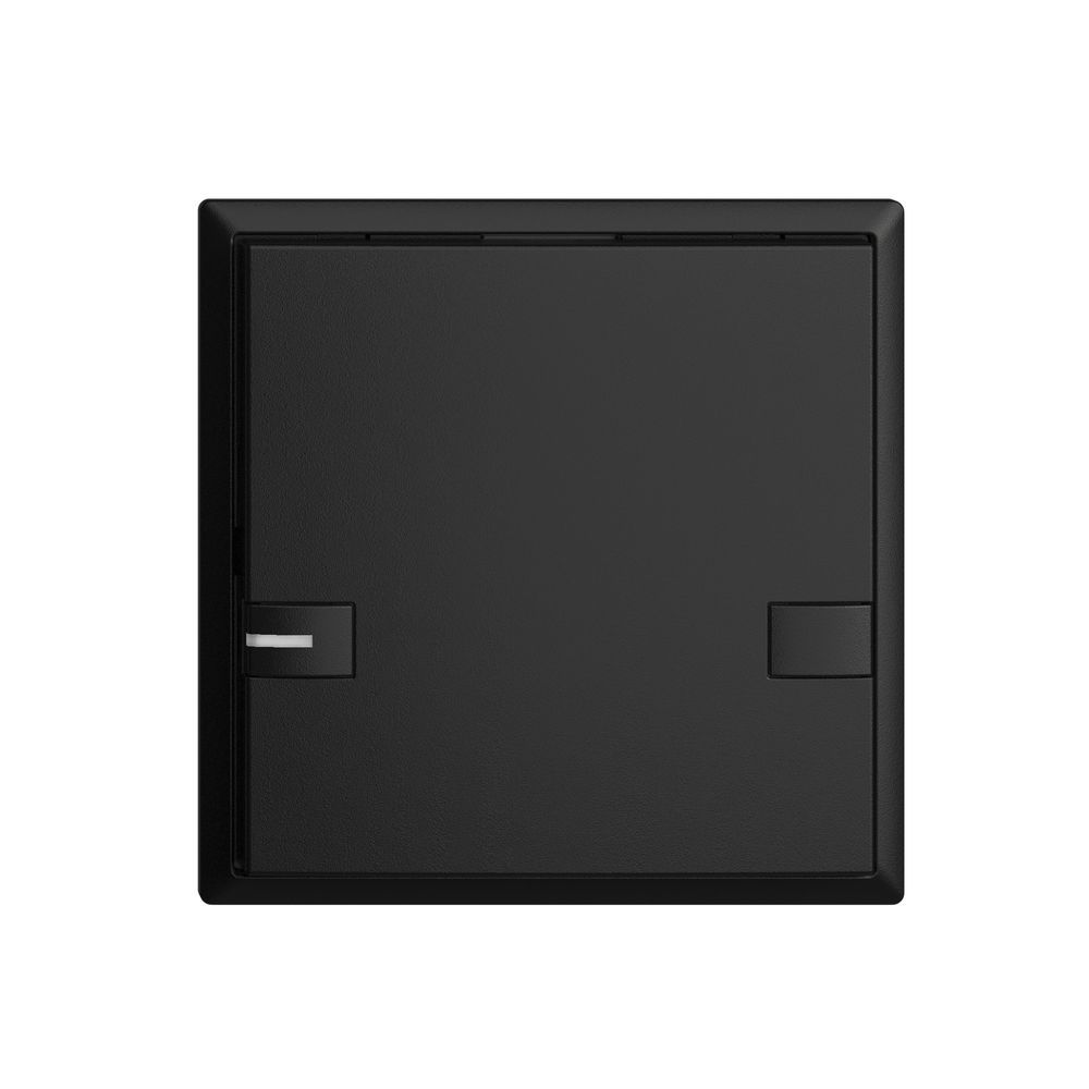 UP-Universaltaster 1×2T EDIZIOdue schwarz, mit LED