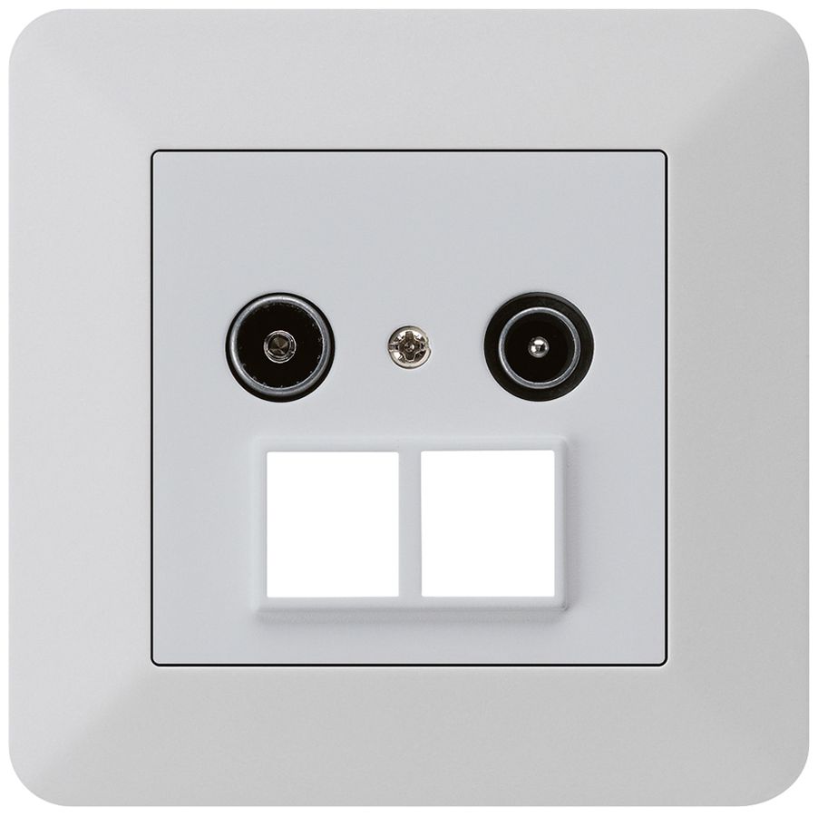 UP-Antennendose R/TV HMS kallysto.trend 19dB hellgrau