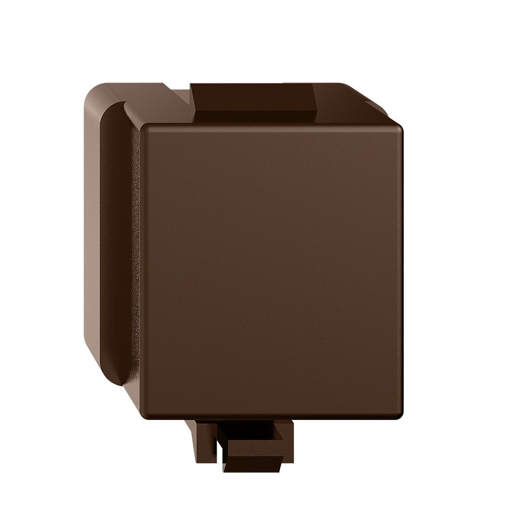 Blindabdeckung FH, für Anschlussmodule Keystone coffee