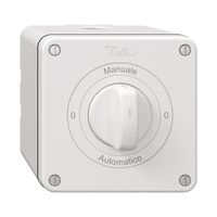 NAP-Drehschalter NEVO, 2/1 L, mit Drehgriff, KS, 0-Manuale-0-Automatico, weiss