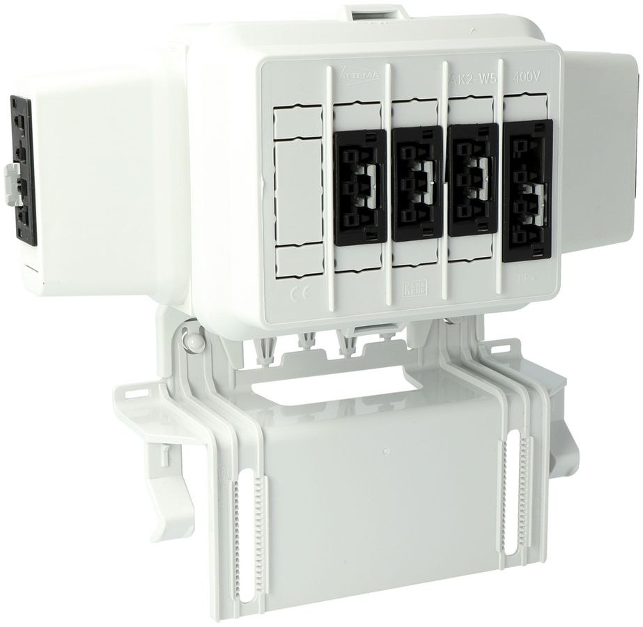 Boîtier AGRO, in: 4P no, out: 3×3P noL1, 1×4P L1+2, WAGO