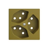 Frontplatte EDIZIOdue 3×T13 olive