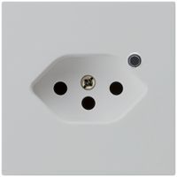 Steckdose Hager kallysto 1×T13 beleuchtet A lichtgrau