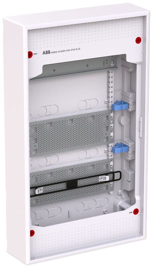 Distributeur media AP ABB AK630MB Basic, 3 rangées, 578×339×99mm, blanc