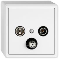 AP-Antennendose TV-R-SAT EDIZIO.liv SNAPFIX® DB52 Stichdose ws