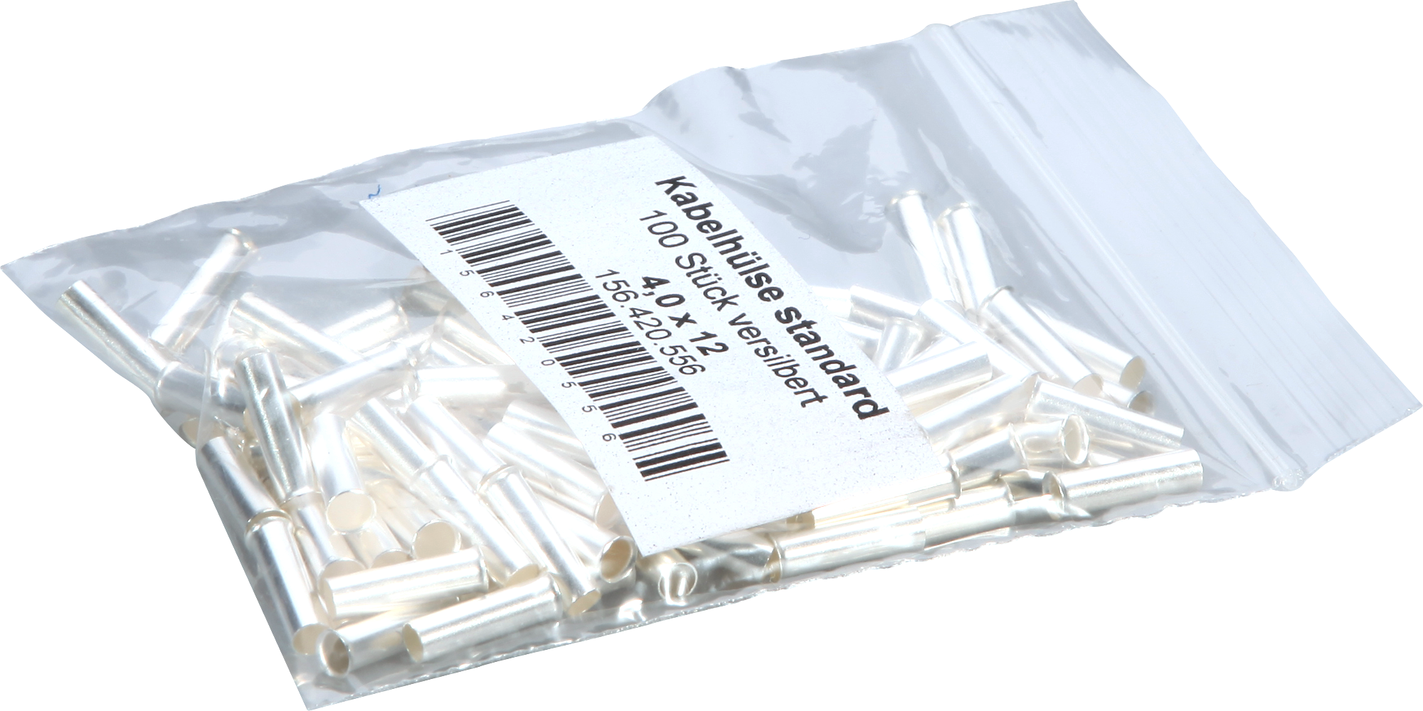 Embout d.câble Standard 4mm²/12mm ltn-Ag