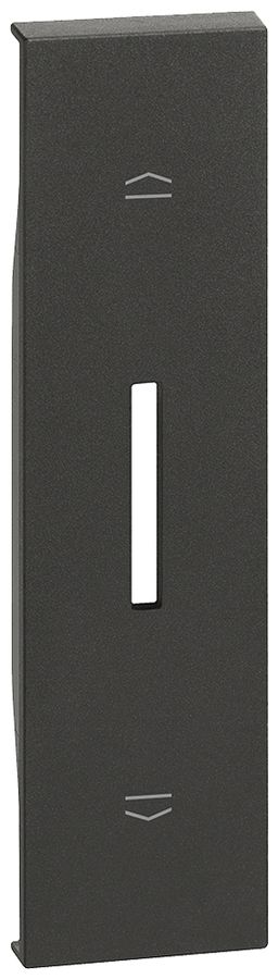 Copertura Living Now 1 modulo per comando per tapparelle nero