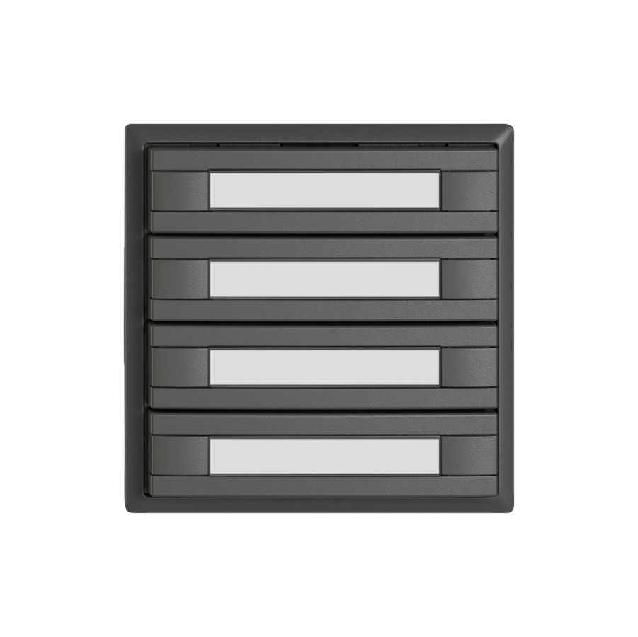 Pulsante universale EDIZIO.liv UNI SNAPFIX® s.LED 8× com.1T targ.grs