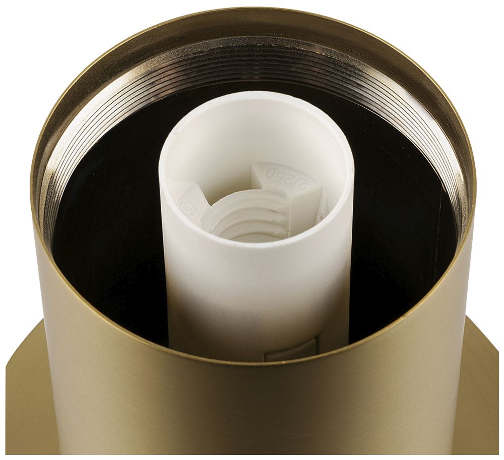 Tischleuchte SLV VARYT E14 1×6W Schalter Ø90×90mm Messing