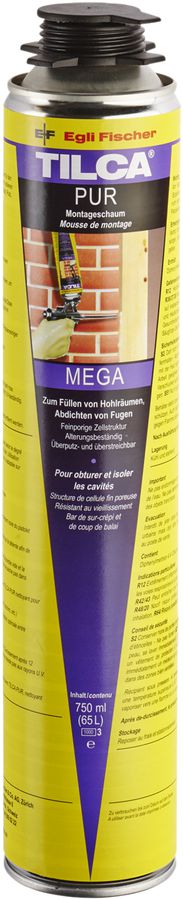 Montageschaum TILCA PUR, (BAG Xn, F+), für Spritzpistole