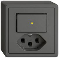 AP-Kombination EDIZIO.liv SNAPFIX® S3L+T23 Frontbeleuchtung gb dgu