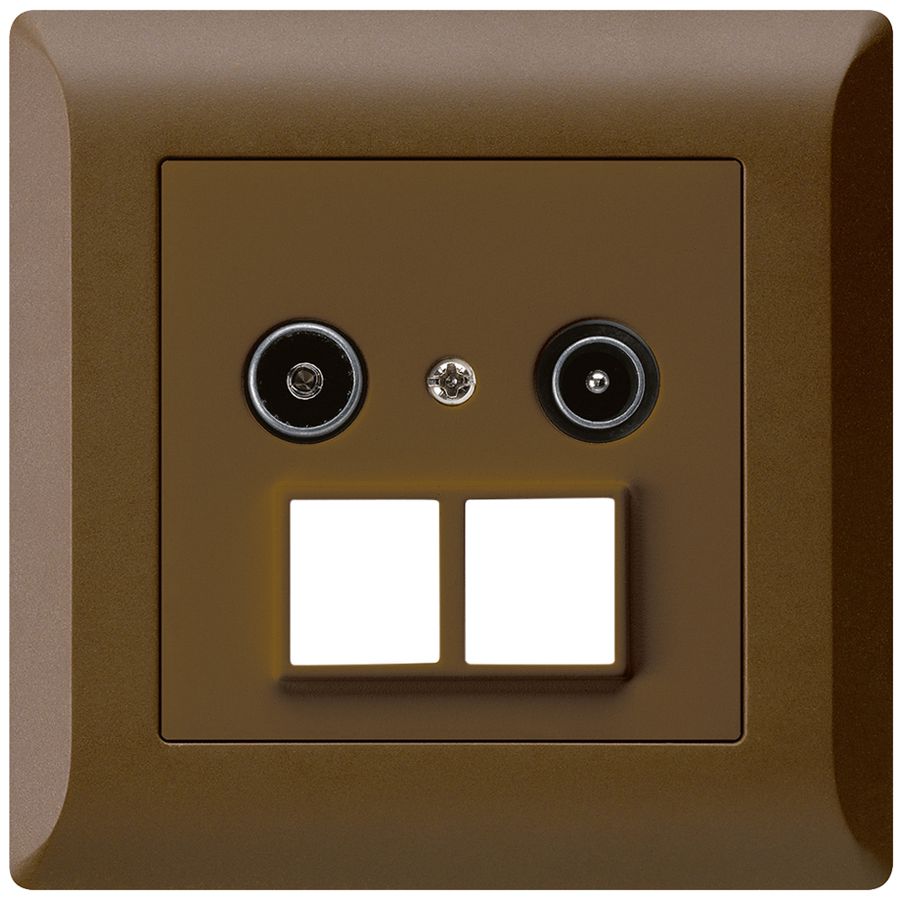 UP-Antennendose R/TV HMS kallysto.line 19dB braun