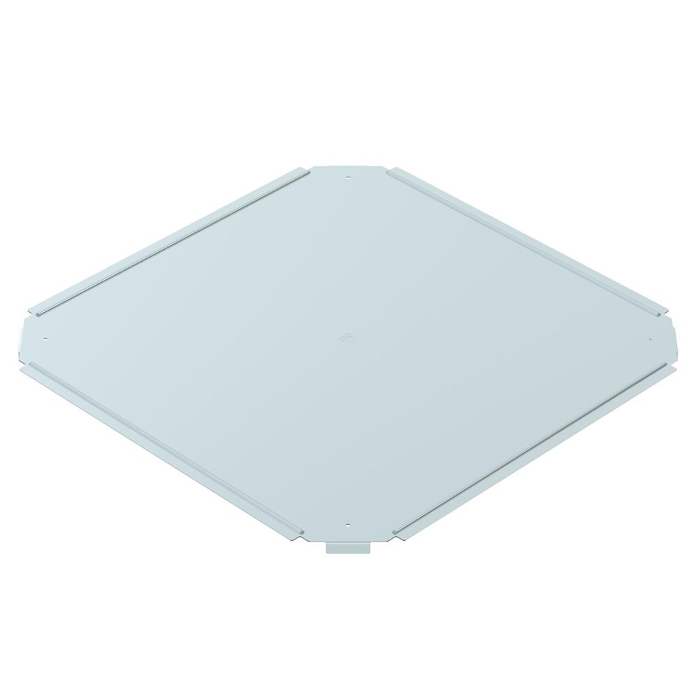 Couvercle BET RKD p.pièce en croix 400mm acier zingué en continu zinc-aluminium