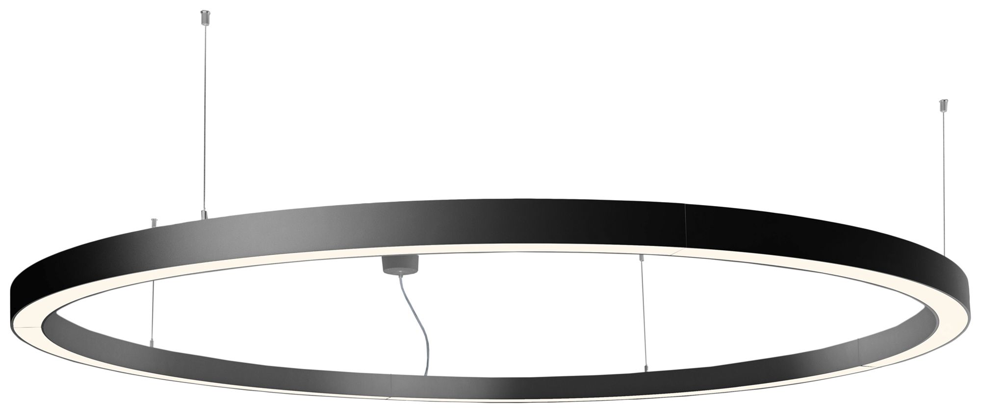 LED-Pendelleuchte Sylvania Nilo 88W 9570lm 840 DALI EM Ø1200mm schwarz