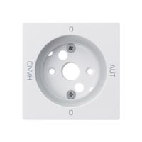 Frontplatte kallysto 0-Hand-0-Aut. 60×60mm für Drehschalter S2 weiss