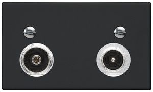 FLF-Antennendose Hager R-TV 19dB 2GHz schwarz