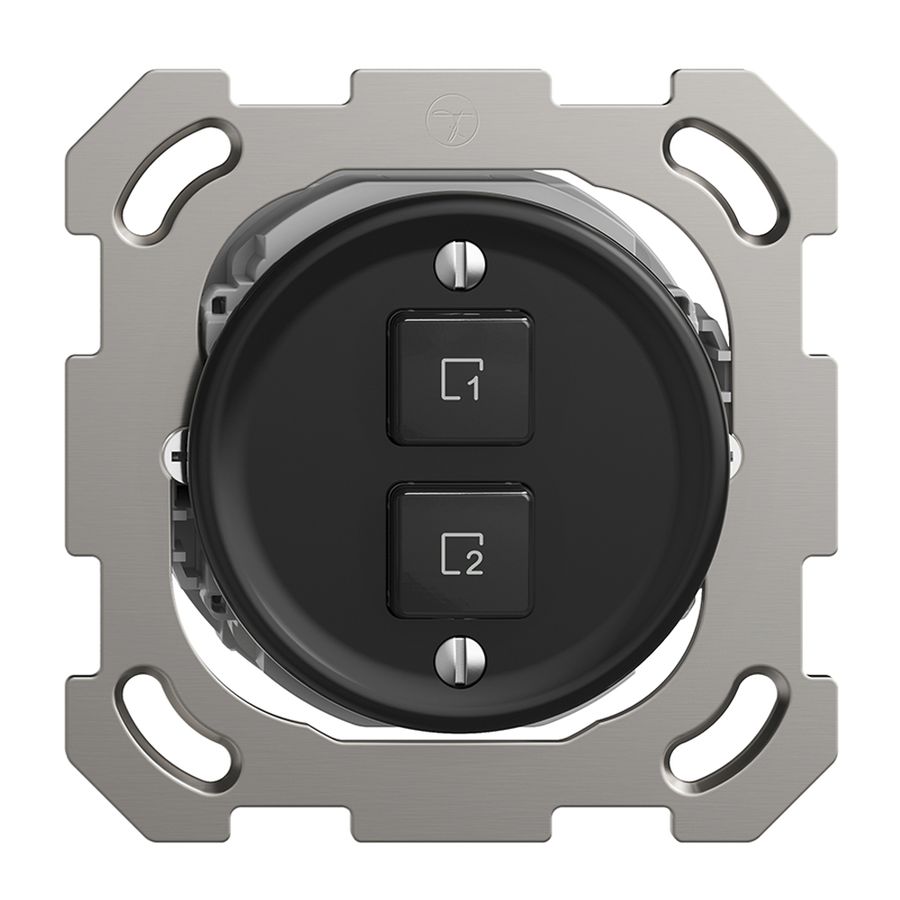 Pulsante scena INC 2 scene verticale/2T WLAN Sdue Wiser nero