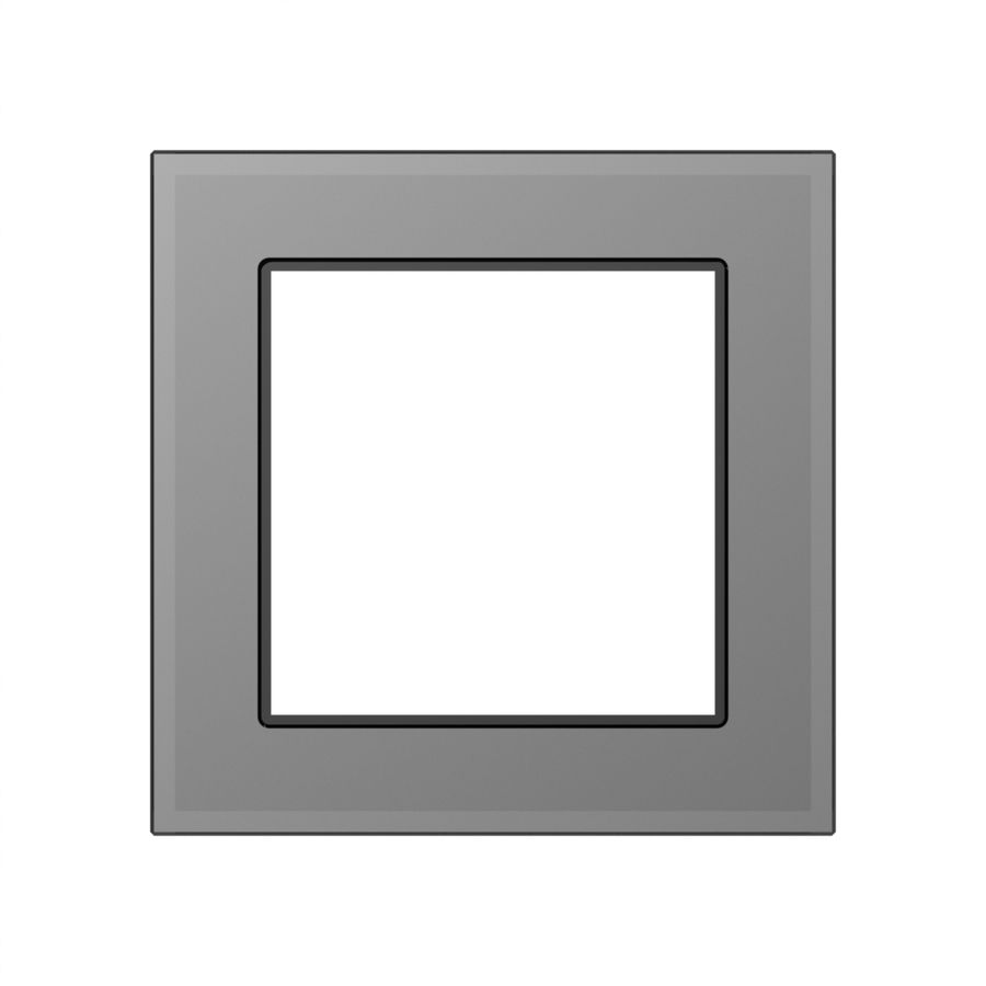 Abdeckrahmen SIDUS 1×1 grau