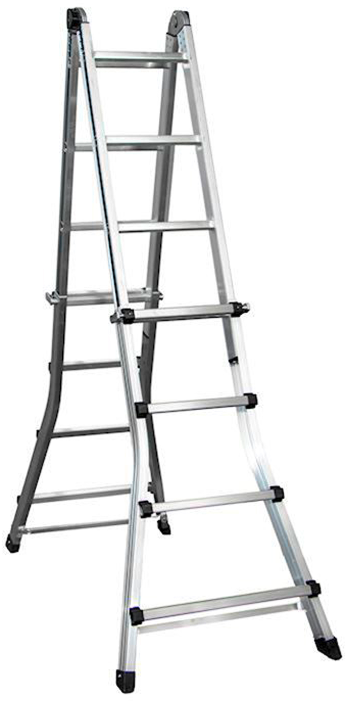 Teleskopleiter Plica Clik Clak, 4×4 Stufen, Aluminium