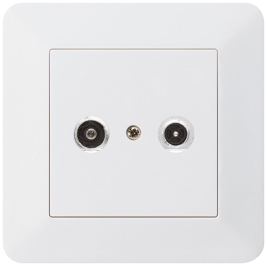 Prise antenne ENC kallysto.trend R/TV 10.5dB 2GHz blanc