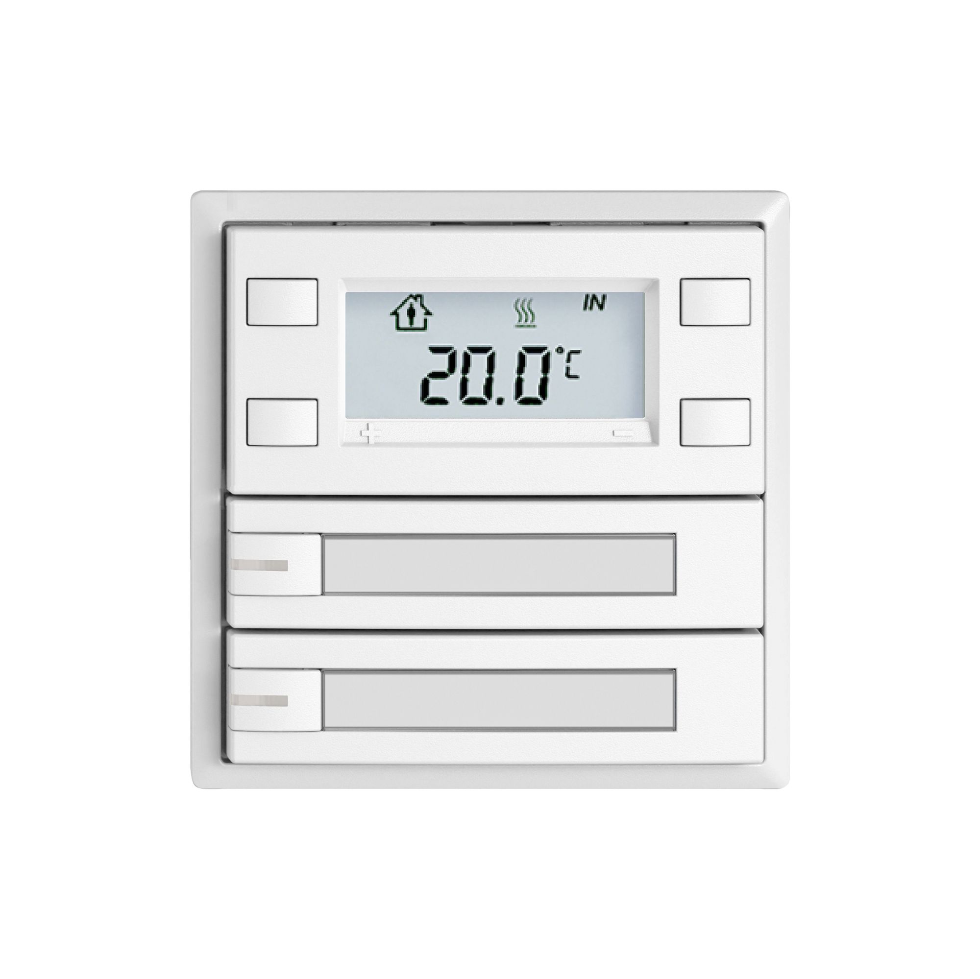 Poussoir RTH EDIZIO.liv SNAPFIX® a.RGB-LED étiqu.2×touches comm.1T bc