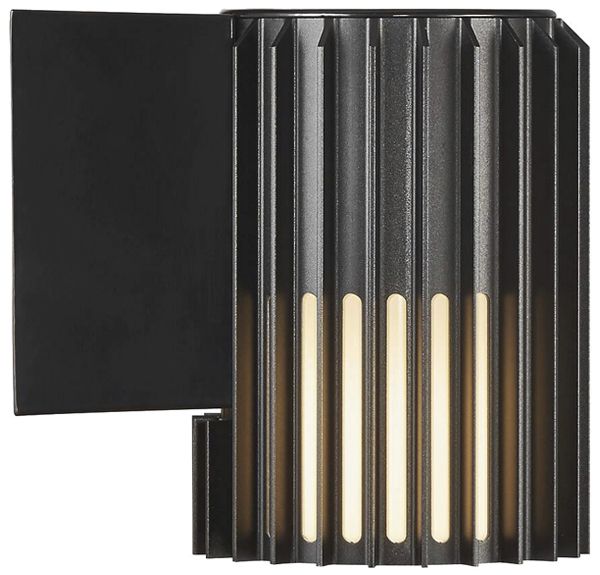 Applique Nordlux ALUDRA 1×E27 15W IP54 Ø124mm nero