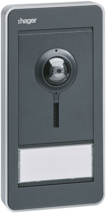 AP-Aussenstation Video Hager elcom.fon 2-Draht für 1Wohnung, anthrazit