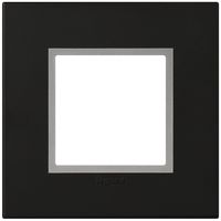 Abdeckrahmen ATO 1×1 Modul schwarz mit Zierrahmen