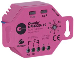 EB-RF-Thermostataktor Omnio UPH230/12 2-Kanal 230VAC 6A