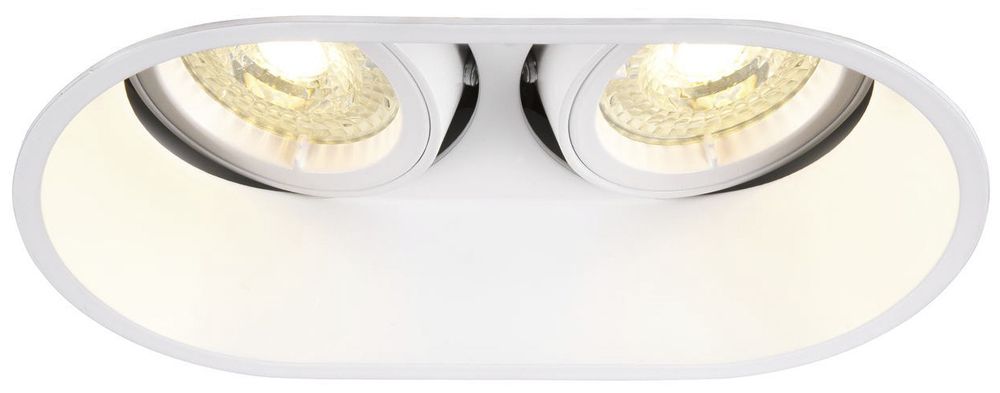 EB-Deckenleuchte SLV HORN Double QPAR51 DL GU10 max. 2×25W weiss