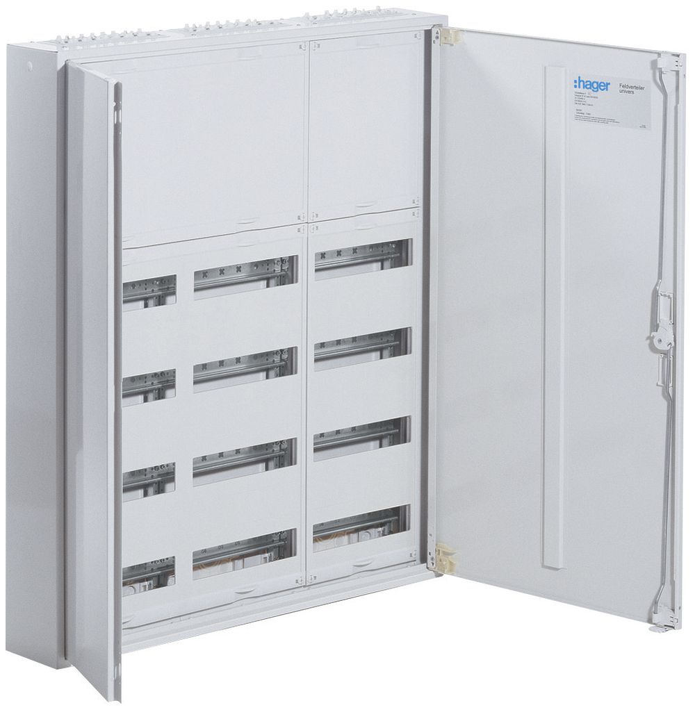 Distributore AP Hager univers 6 file 144UM porta IP44 800×950×160mm