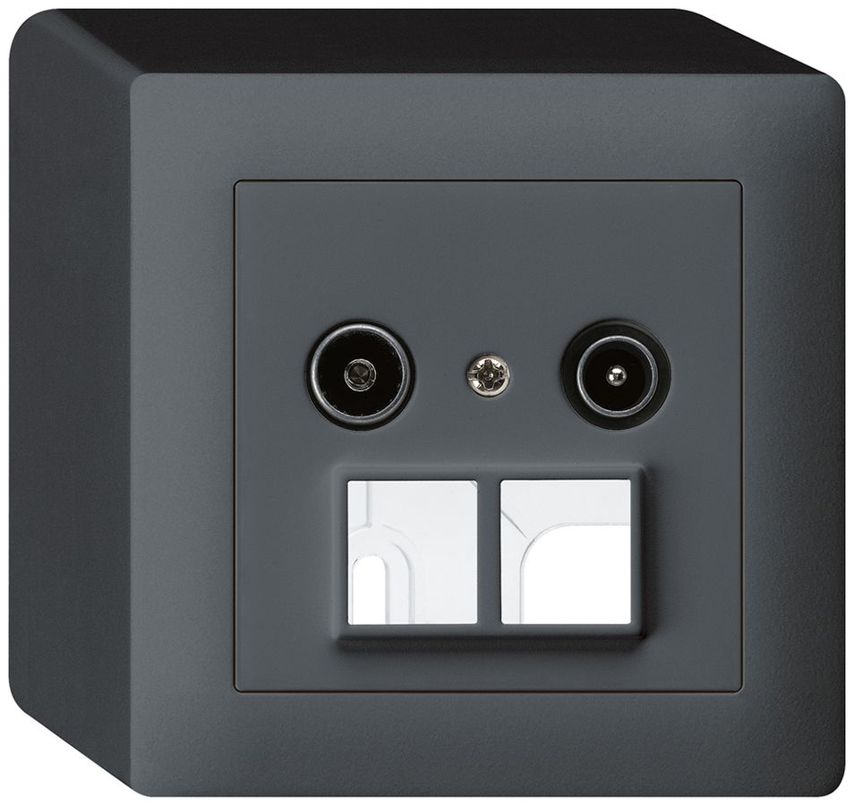 AP-Antennendose R/TV HMS kallysto 14dB anthrazit