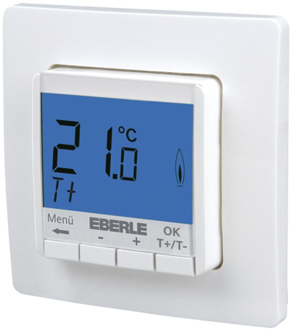 UP-Uhrenthermostat Eberle FITnp 3R, Display blau, 230V 1S 5…30°C, ws